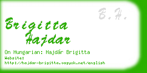 brigitta hajdar business card