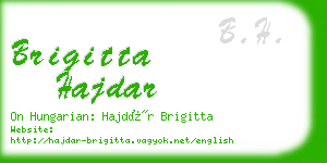 brigitta hajdar business card